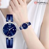  ĐỒNG HỒ TOPHILL TE063L.ML1357 Nữ Máy quartz(pin) Dây da Kính sapphire 5ATM 