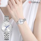  ĐỒNG HỒ TOPHILL TE063L.M1657 Nữ Máy quartz(pin) Dây thép 316L Kính sapphire 5ATM 