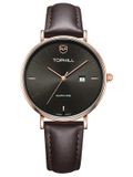  ĐỒNG HÔ TOPHILL TA031L.PC3057 Nữ dây Da vỏ Thép 316L máy Quartz Size 31,3 Sapphire 3ATM 