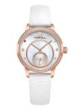  ĐỒNG HỒ TOPHILL TE036L.NW3237 Nữ dây da máy Quartz kính Sapphire Size 30mm 3ATM 