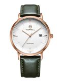  ĐỒNG HỒ TOPHILL TS001M.PG3252 Nam dây da máy Quartz kính Sapphire Size 40mm 5ATM 