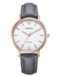  ĐỒNG HỒ TOPHILL TS007L.PA3252 Nữ dây da máy Quartz kính Sapphire Size 33,5mm 3ATM 