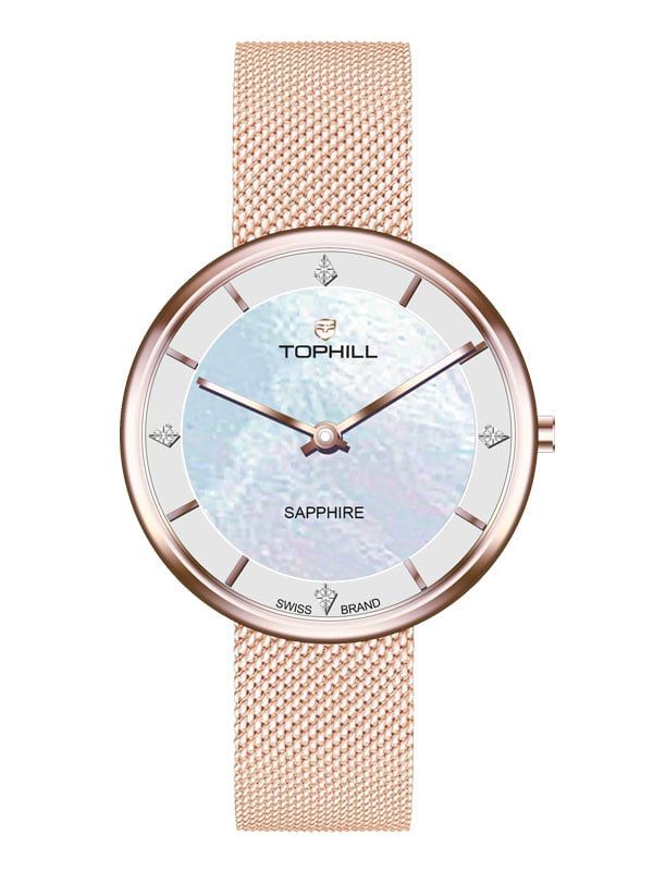  ĐỒNG HỒ TOPHILL TS029L.S3252 Nữ Máy quartz Kính sapphire Size 28mm 3ATM 