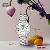  ĐỒNG HỒ NEWSKY NS5011L.S01 Nữ máy quartz Kính sapphire Size 28mm 3ATM 