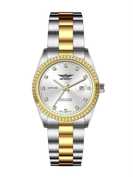  ĐỒNG HỒ NEWSKY NS5020L.S04 Nữ máy quartz Kính sapphire Size 31mm 3ATM 
