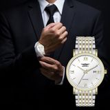  ĐỒNG HỒ NEWSKY NS5009G.S03 Nam máy quartz kính sapphire size 38mm 3ATM 