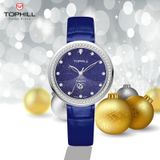  ĐỒNG HỒ TOPHILL TE065L.ML1337 Nữ Máy quartz(pin) Dây da Kính sapphire 3ATM 
