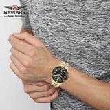  ĐỒNG HỒ NEWSKY NS5017G.S02 Nam máy quartz kính sapphire size 41mm 3ATM 