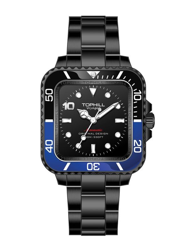  ĐỒNG HỒ TOPHILL TD005L.S5108 Nam máy automatic kính sapphire size 37mm 10ATM 