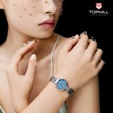  ĐỒNG HỒ TOPHILL TOC001L.S1332 Nữ máy quartz kính sapphire size 27x30mm 3ATM 