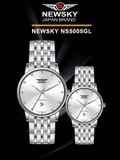  ĐỒNG HỒ NEWSKY NS5005G.S01 Nam máy quartz kính sapphire size 38mm 3ATM 