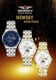  ĐỒNG HỒ NEWSKY NS6002G.S02 Nam máy quartz Kính sapphire Size 40mm 5ATM 