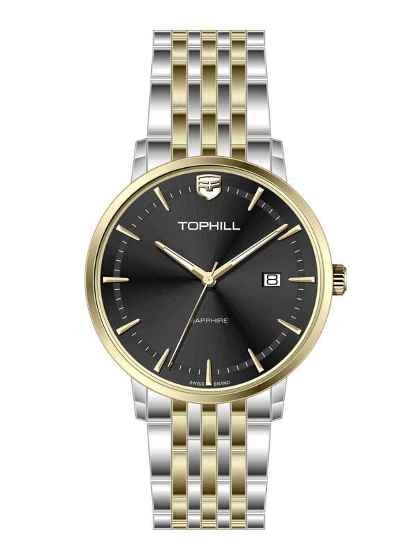  ĐỒNG HỒ TOPHILL TA038G.S6152 Nam Máy Quartz(pin) Kính sapphire Size 40mm 5ATM 