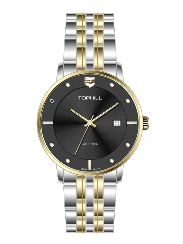  ĐỒNG HỒ TOPHILL TA052G.S6182 Nam Máy Quartz(pin) Kính sapphire Size 40mm 5ATM 