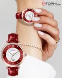  ĐỒNG HỒ TOPHILL TE062L.MR3787 Nữ Máy quartz (pin) Dây da Kính sapphire 3ATM 