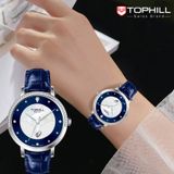  ĐỒNG HỒ TOPHILL TE062L.ML1387 Nữ Máy quartz(pin) Dây da Kính sapphire 3ATM 