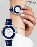  ĐỒNG HỒ TOPHILL TE062L.ML1387 Nữ Máy quartz(pin) Dây da Kính sapphire 3ATM 