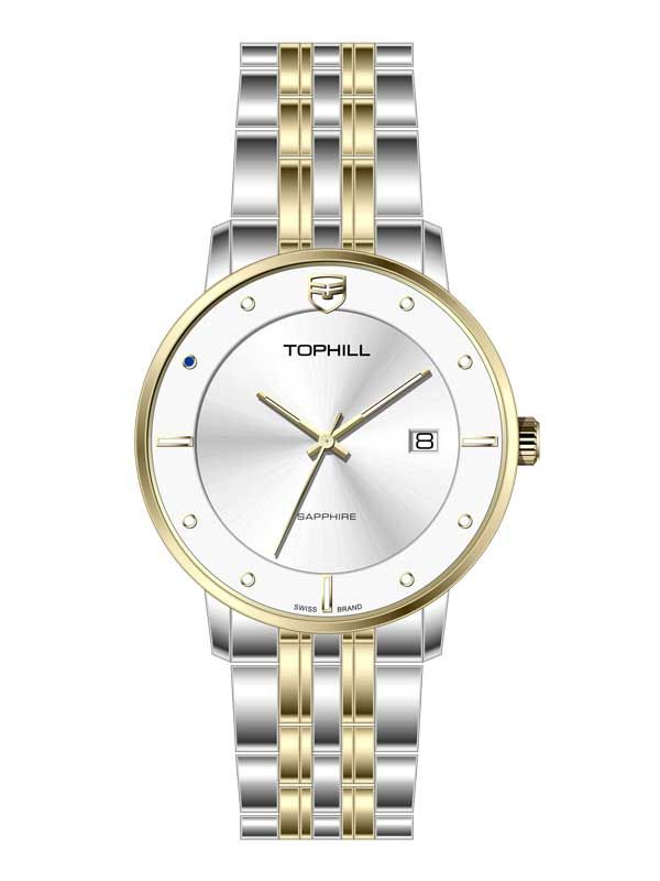  ĐỒNG HỒ TOPHILL TA052G.S6682 Nam Máy Quartz(pin) Kính sapphire Size 40mm 5ATM 