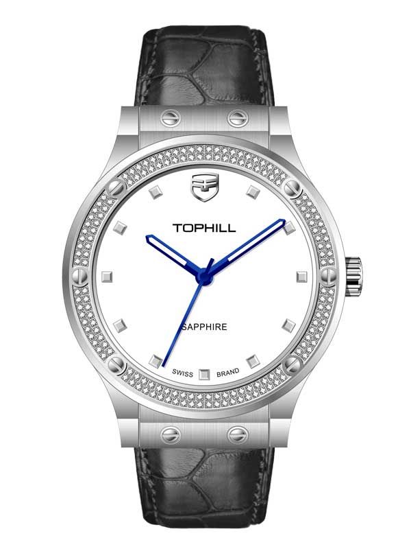  ĐỒNG HỒ TOPHILL TA053L.MB1652 Nữ Máy quartz Dây da Kính sapphire 5ATM 