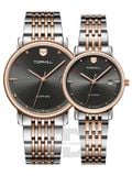  ĐỒNG HỒ TOPHILL TA033GL.S7152 Nam, Nữ Dây thép 316L Máy Quartz (pin)  Kính Sapphire 3ATM 