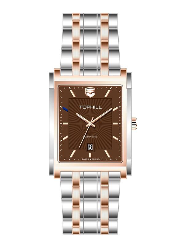  ĐỒNG HỒ TOPHILL TW080G.S7852 Nam máy quartz Kính sapphire Size 44mm 5ATM 