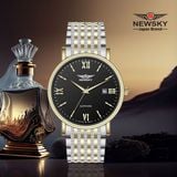  ĐỒNG HỒ NEWSKY NS5009G.S04 Nam máy quartz kính sapphire size 38mm 3ATM 