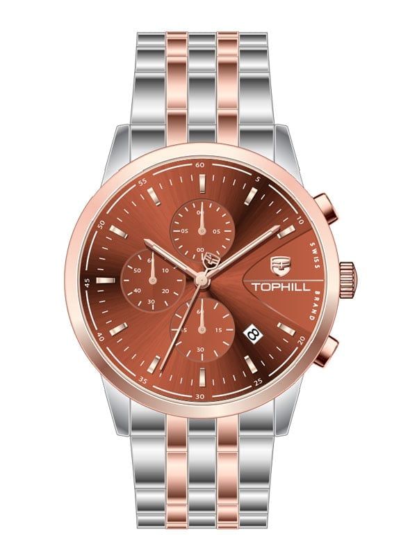  ĐỒNG HỒ TOPHILL TL022G.S9652 Nam Máy Quartz(pin) Kính sapphire Size 41mm 5ATM 