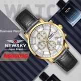  ĐỒNG HỒ NEWSKY NS6005G.L02 Nam máy quartz kính sapphire size 42mm 5ATM 