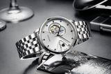  ĐỒNG HỒ TOPHILL TW060G.S1658 Nam Dây thép 316L Máy Automatic Kính Sapphire Size 42mm 5ATM 