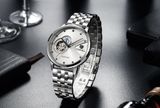  ĐỒNG HỒ TOPHILL TW060G.S1658 Nam Dây thép 316L Máy Automatic Kính Sapphire Size 42mm 5ATM 