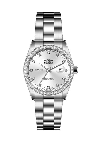  ĐỒNG HỒ NEWSKY NS5021L.S01 Nữ máy quartz Kính sapphire Size 31mm 3ATM 