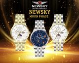  ĐỒNG HỒ NEWSKY NS6002G.S05 Nam máy quartz Kính sapphire Size 40mm 5ATM 