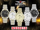  ĐỒNG HỒ NEWSKY NS5001G.S04 Nam Máy quartz Kính sapphire Size 39mm 3ATM 