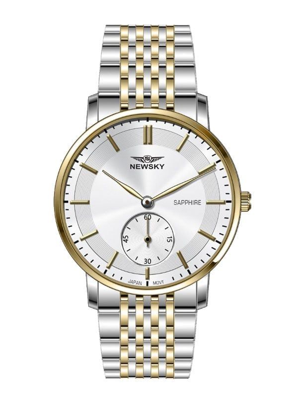  ĐỒNG HỒ NEWSKY NS5007G-S02 Nam Máy quartz Kính sapphire 3ATM 