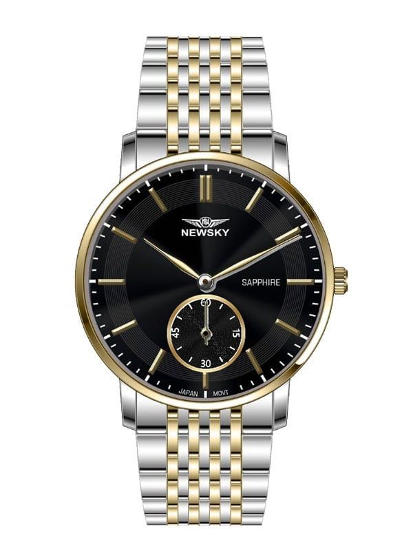  ĐỒNG HỒ NEWSKY NS5007G-S03 Nam Máy quartz Kính sapphire 3ATM 