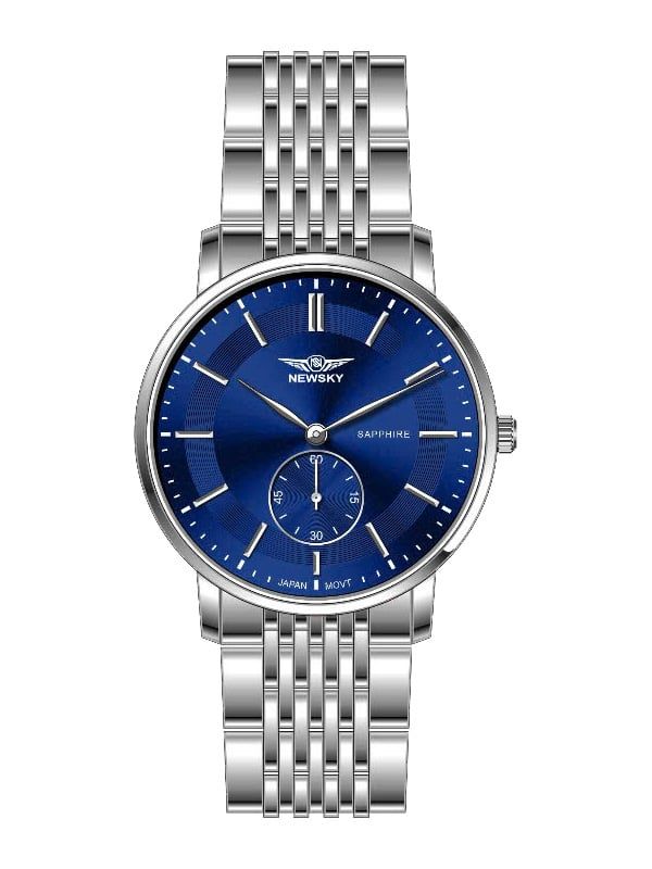  ĐỒNG HỒ NEWSKY NS5007G-S05 Nam Máy quartz Kính sapphire 3ATM 
