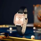  ĐỒNG HỒ TOPHILL TH005L.PB3552 Nữ dây da máy Quartz kính Sapphire Size 26x27mm 3ATM 