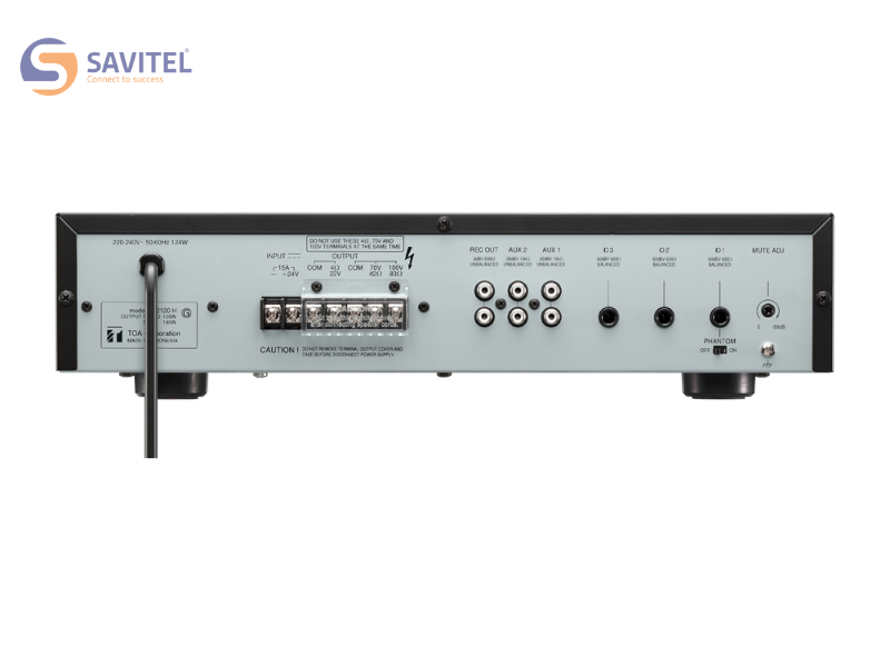  Bộ khuếch đại âm thanh TOA A-2120 tích hợp mixer 