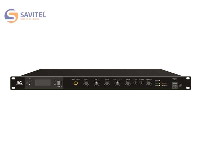  Amply ITC T-B350DTB liền mixer công suất 350W (MP3, Tuner, Bluetooth) 