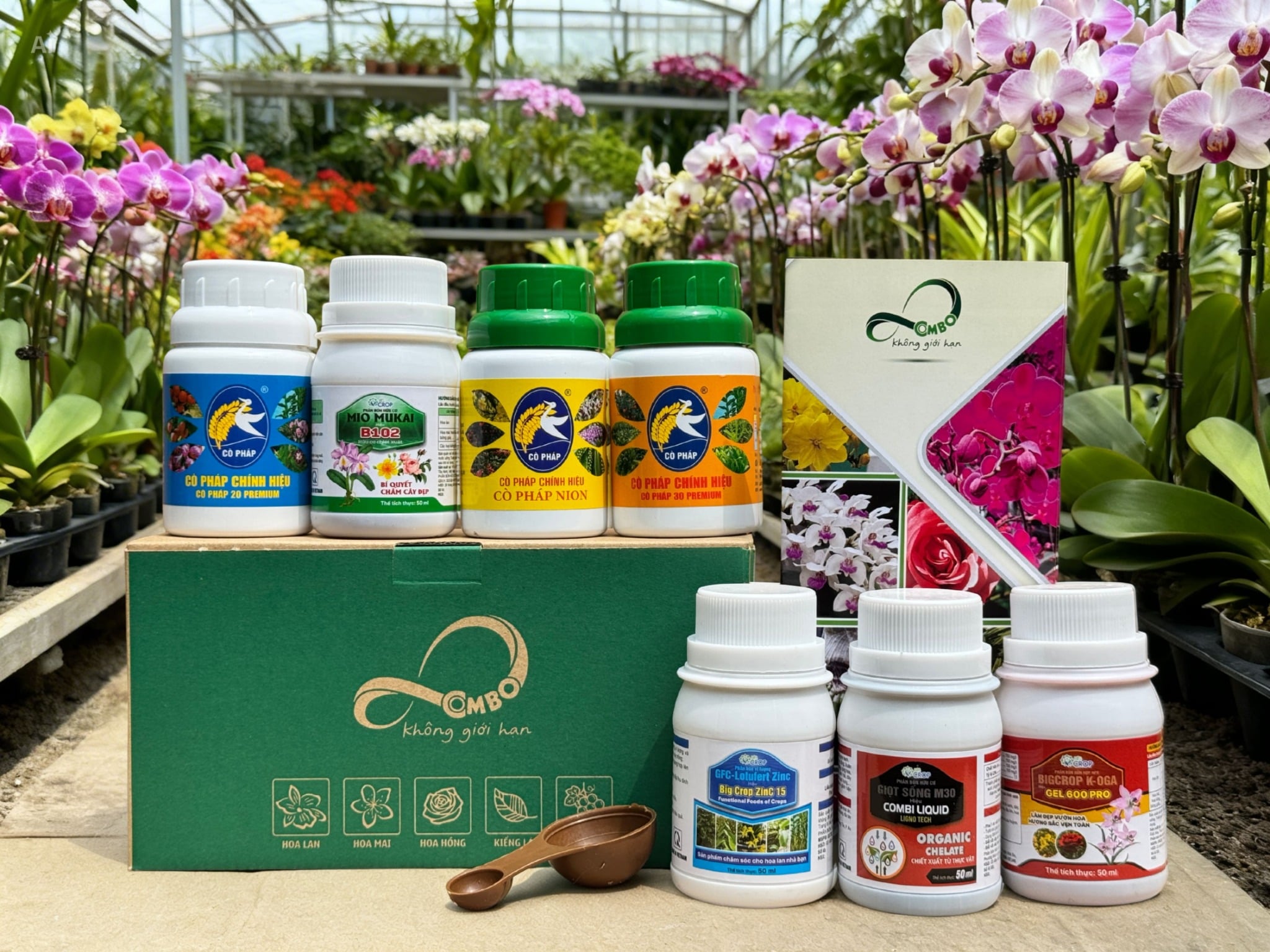 Combo 8 Premium (50ml) - Giải Quyết Các Vấn Đề Chăm Sóc Lan
