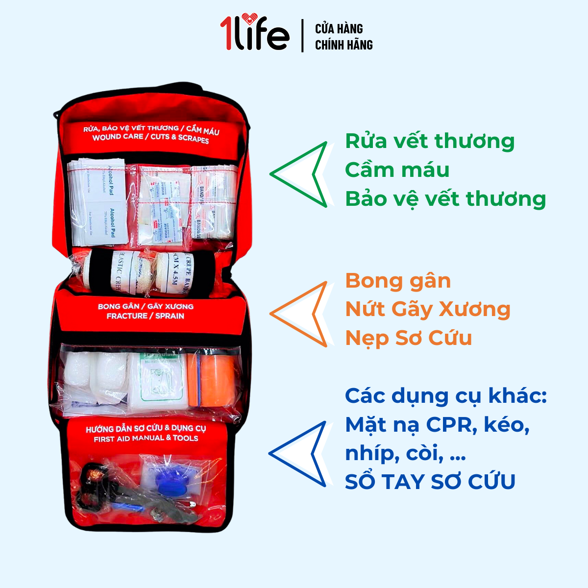  Túi Sơ Cứu Du Lịch, Thể Thao - SGB 
