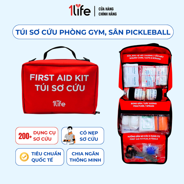  Túi sơ cứu cho phòng gym, sân thể thao, pickleball, bóng đá 