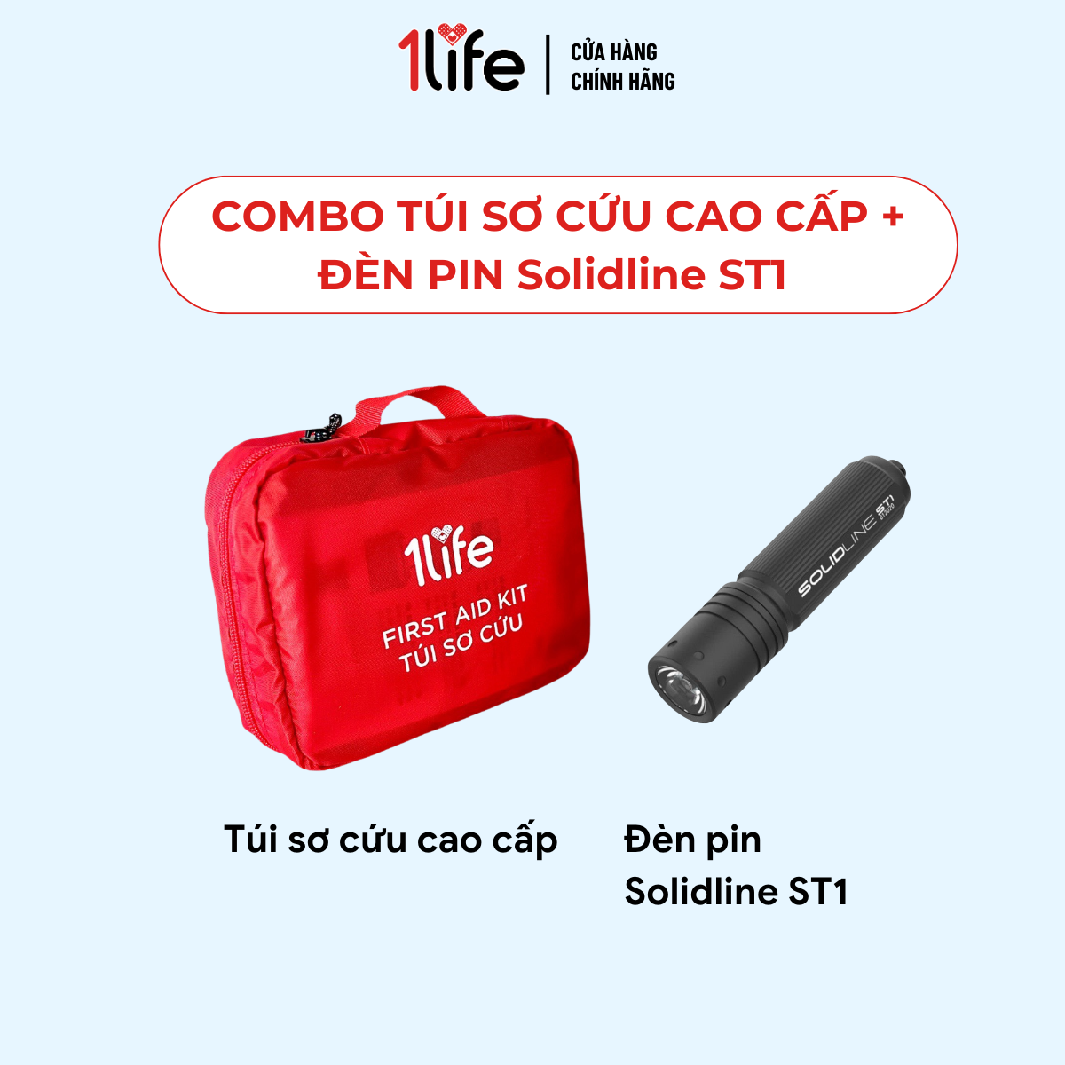  Đèn Pin Solidline ST1 – Keychain Flashlight Blister 