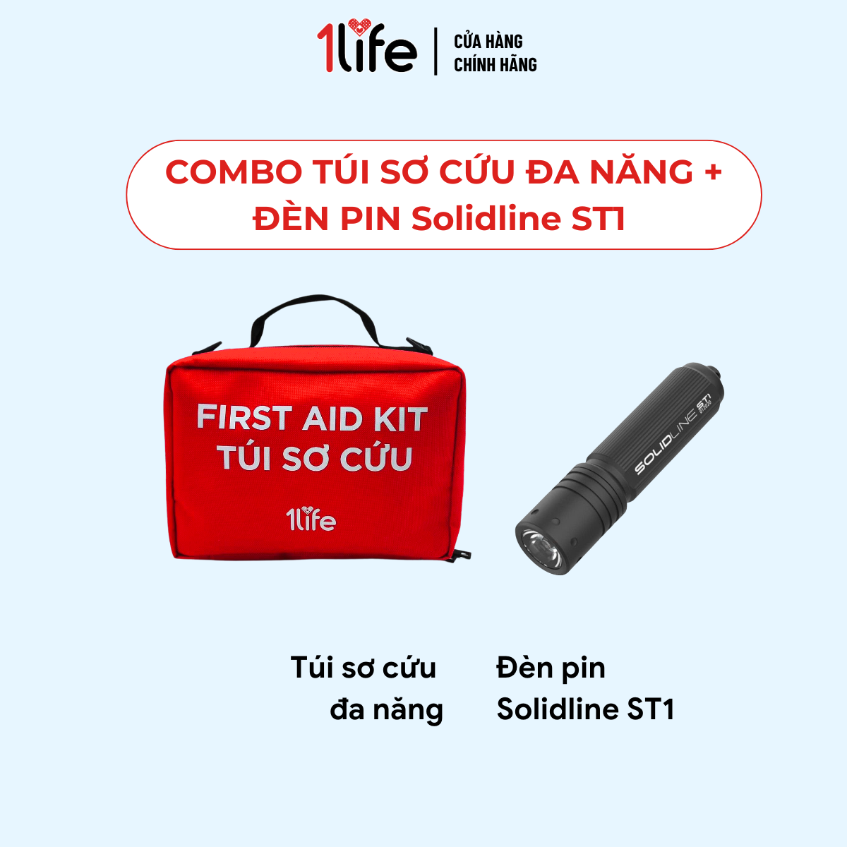  Đèn Pin Solidline ST1 – Keychain Flashlight Blister 