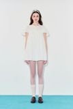 Đầm ngắn nhún ngực - Trắng - D0741 