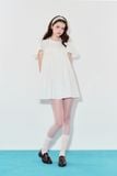  Đầm ngắn nhún ngực - Trắng - D0741 