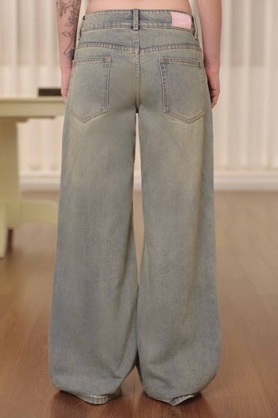  Quần Jean lưng thấp túi kiểu - Xanh - Q0410 