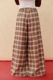  Quần dài kẻ ô - Nâu - Q0415 