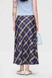  Chân váy midi kẻ ô - Xanh dương - S0295 