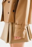  [Beige Nhạt] Trench coat dáng lửng - Beige - T1012 
